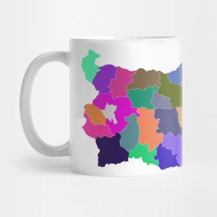 Bulgaria Color Map Mug